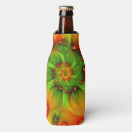 Psychedelische Farben Modernes Abstraktes Fraktal  Flaschenkühler