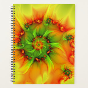 Psychedelische Farben Modernes Abstraktes Fraktal Planer