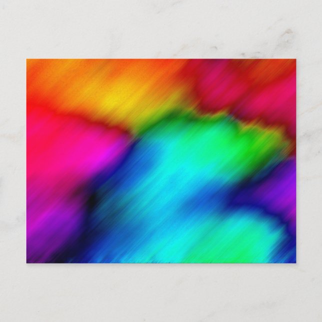 Psychedelische Farben Postkarte (Vorderseite)