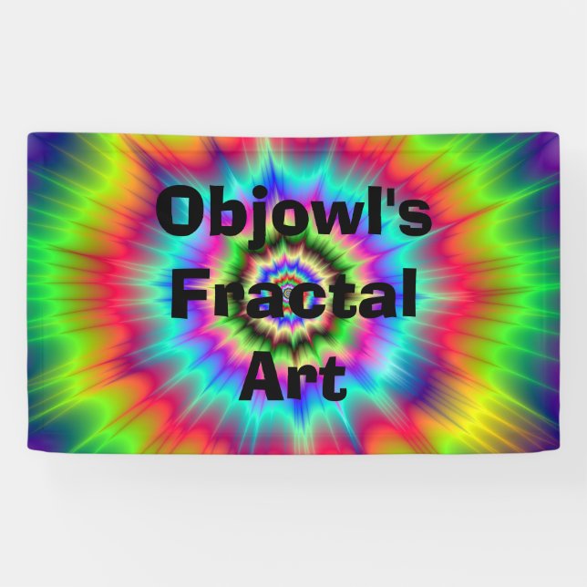 Psychedelische Farbexplosion Banner (Horizontal)