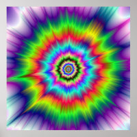 Psychedelische Farbexplosion