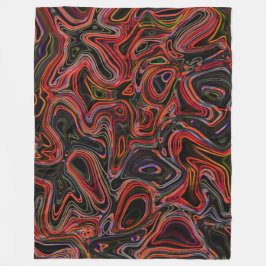 Psychedelische Farbwirbel - Kuschelige Decke