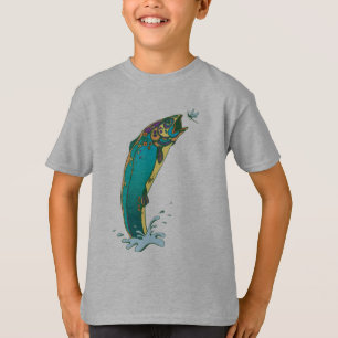 Psychedelische Forellenfischerei T-Shirt
