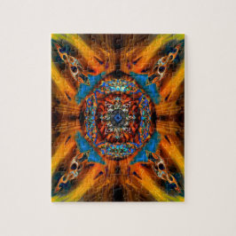 Psychedelische Fraktal Art Puzzle