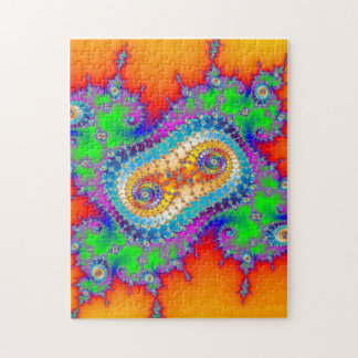 Psychedelische Fraktal Spirals Puzzle