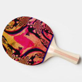 Psychedelische Fraktale Ping Pong Paddle Tischtennis Schläger