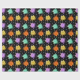 Psychedelische Frösche, mehrfarbiges Wrapping Pape Geschenkpapier