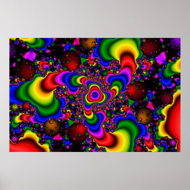 Psychedelische Galaxie Poster (Vorne)