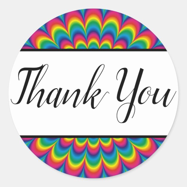 Psychedelische Gefärbte Krawatte Bevorzugen von St Runder Aufkleber (Vorderseite)