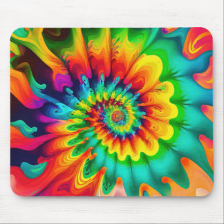 Psychedelische Gefärbte Krawatte Retro Surreal Mousepad