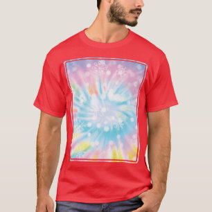 Psychedelische Gefärbte Krawatte Snow Indie Ästhet T-Shirt