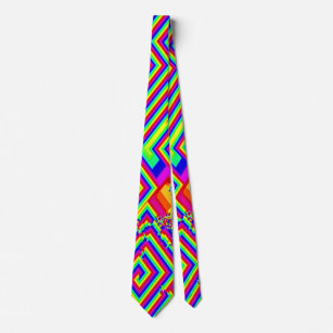 Psychedelische geometrische krawatte