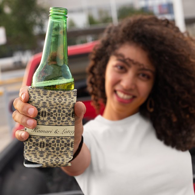 psychedelische Geparden, wildes Afrika anpassbar Dosenkühler (Von Creator hochgeladen)