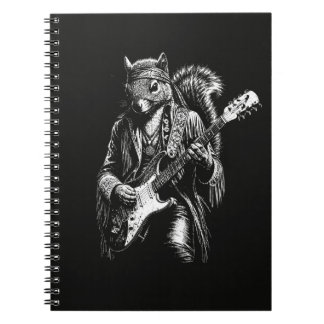 Psychedelische Gitarren-Eichhörnchen - Lustiger Vi Notizblock