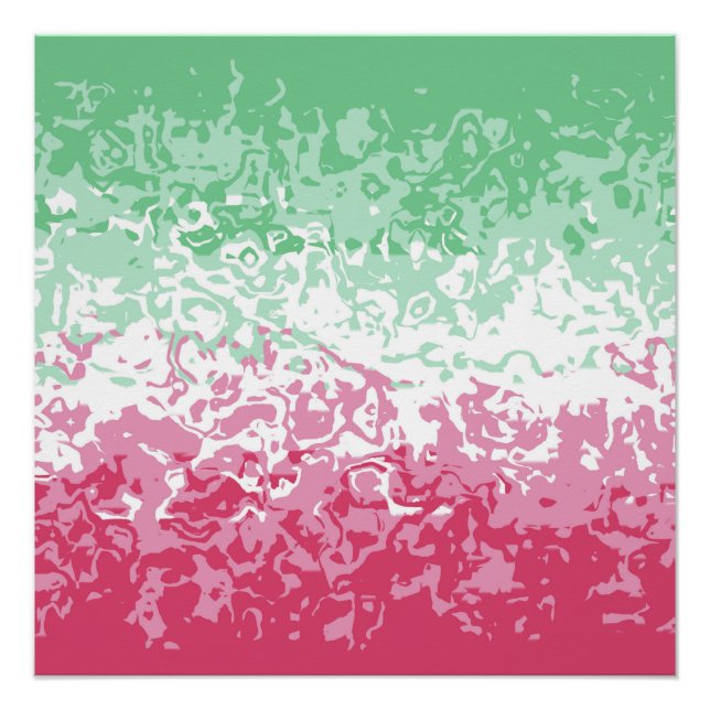 Psychedelische Groovy Abstrakte Abrosexuelle Pride Poster (Vorderseite)
