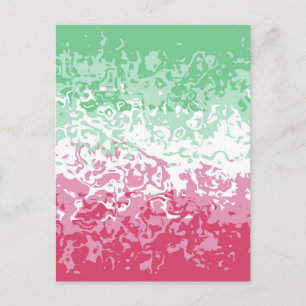 Psychedelische Groovy Abstrakte Abrosexuelle Pride Postkarte