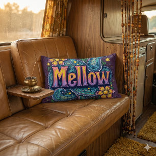 Psychedelische Groovy "Mellow" Retro Hippie Art Lendenkissen