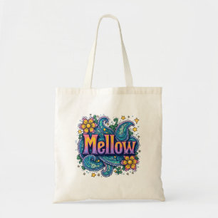 Psychedelische Groovy "Mellow" Retro-Hippie-Kunst Tragetasche