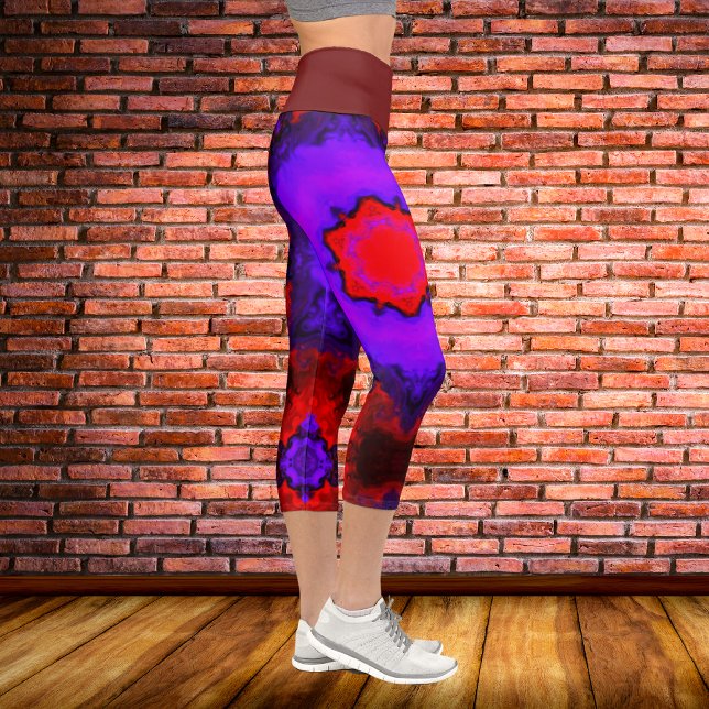 Psychedelische Hippie-Leggings Capri Leggings (Von Creator hochgeladen)