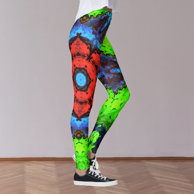 Psychedelische Hippie-Leggings Leggings (Von Creator hochgeladen)
