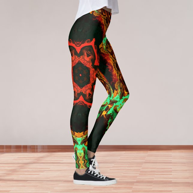 Psychedelische Hippie-Leggings Leggings (Von Creator hochgeladen)