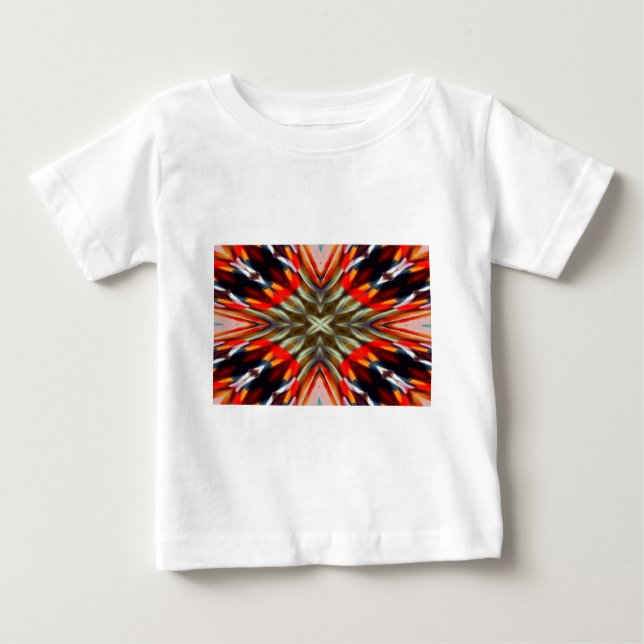 Psychedelische Illusion Abstrakt Baby T-shirt (Vorderseite)