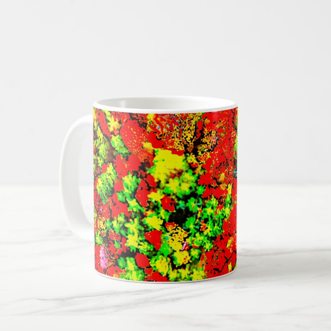 psychedelische Kaffeetasse (Vorderseite Links)