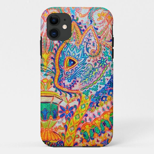 Psychedelische Katze, Louis Wain Case-Mate iPhone Hülle (Rückseite)