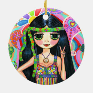 Psychedelische Keramikornament