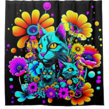 Psychedelische Kitty Katze