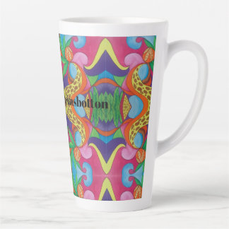 Psychedelische Kokosnuss Milchtasse