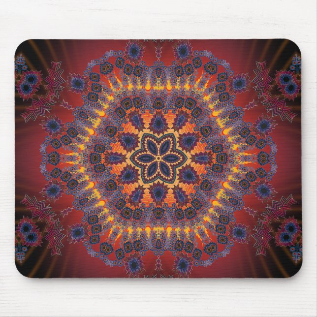 Psychedelische Krawatten-Grafik: Mousepad (Vorne)