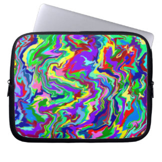 Psychedelische Krawatten-Laptop-Tasche Laptopschutzhülle