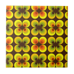 Psychedelische Kreise Fliese