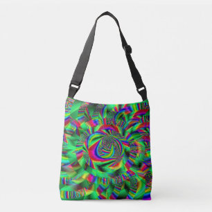 Psychedelische Kreise...... Tragetaschen Mit Langen Trägern