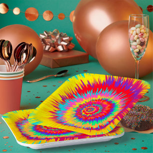 Psychedelische Kunst Pappteller