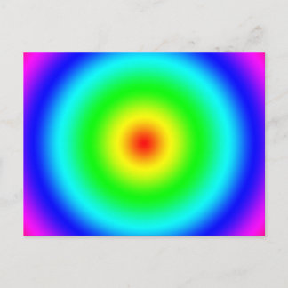 Psychedelische Kunstgeschenke: Funky Rainbow Circl Postkarte