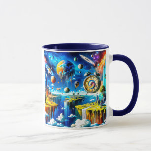Psychedelische Landschaft Tasse