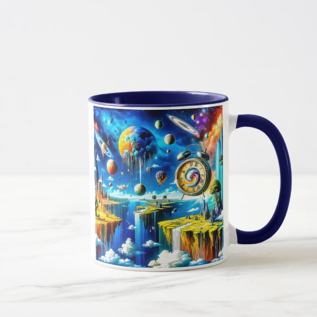Psychedelische Landschaft Tasse (Rechts)