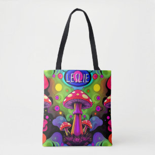 Psychedelische lebendige farbenfrohe Retro-Pilze