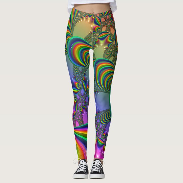 Psychedelische Leggings (Vorderseite)