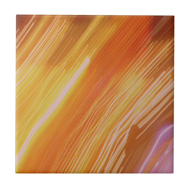 Psychedelische Lichtfarben Fliese (Vorderseite)