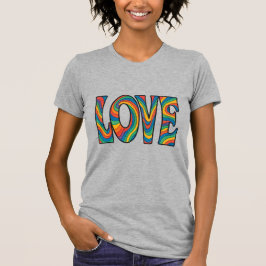 Psychedelische Liebe Design T Shirt