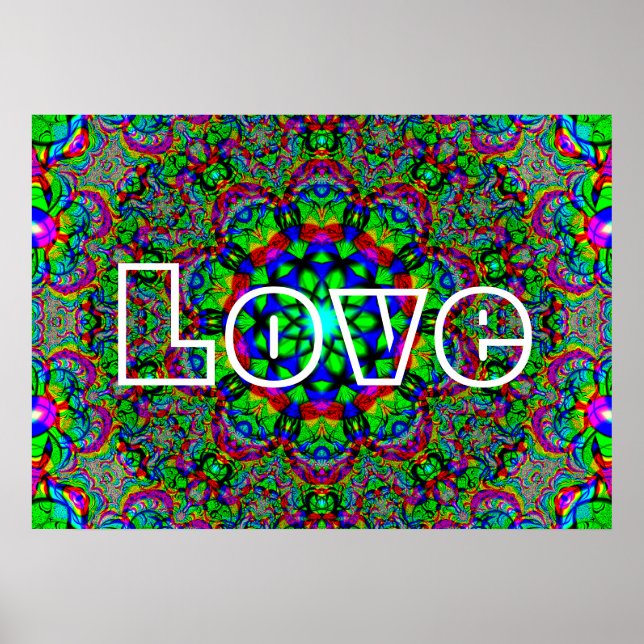 Psychedelische Liebe Poster (Vorne)