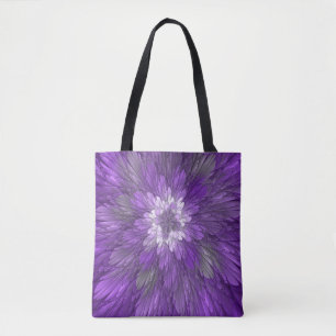 Psychedelische Lila Blume Abstraktes Fraktal Kunst
