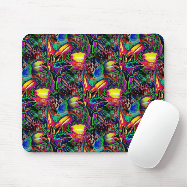 Psychedelische Lilien...... Mousepad (Mit Mouse)