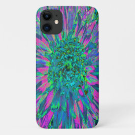 Psychedelische Magenta, Aqua und Limettengrüne Dah Case-Mate iPhone Hülle