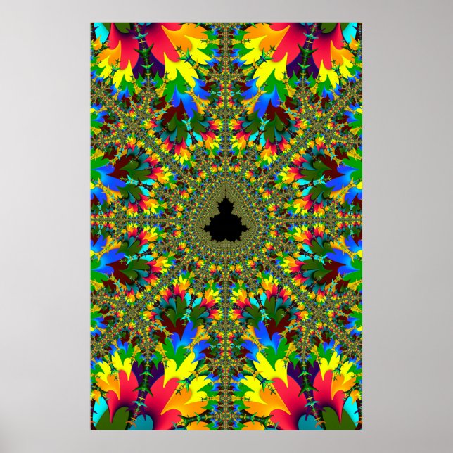 Psychedelische Mandelbrot Poster (Vorne)