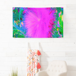 Psychedelische Natur Ultra-Violet Lila Milkweed Banner