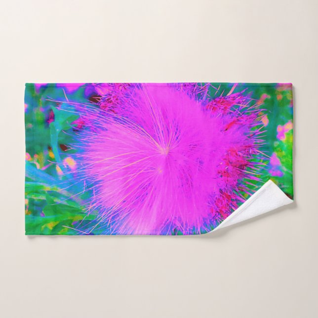 Psychedelische Natur Ultra-Violet Lila Milkweed Handtuch (Handtuch)